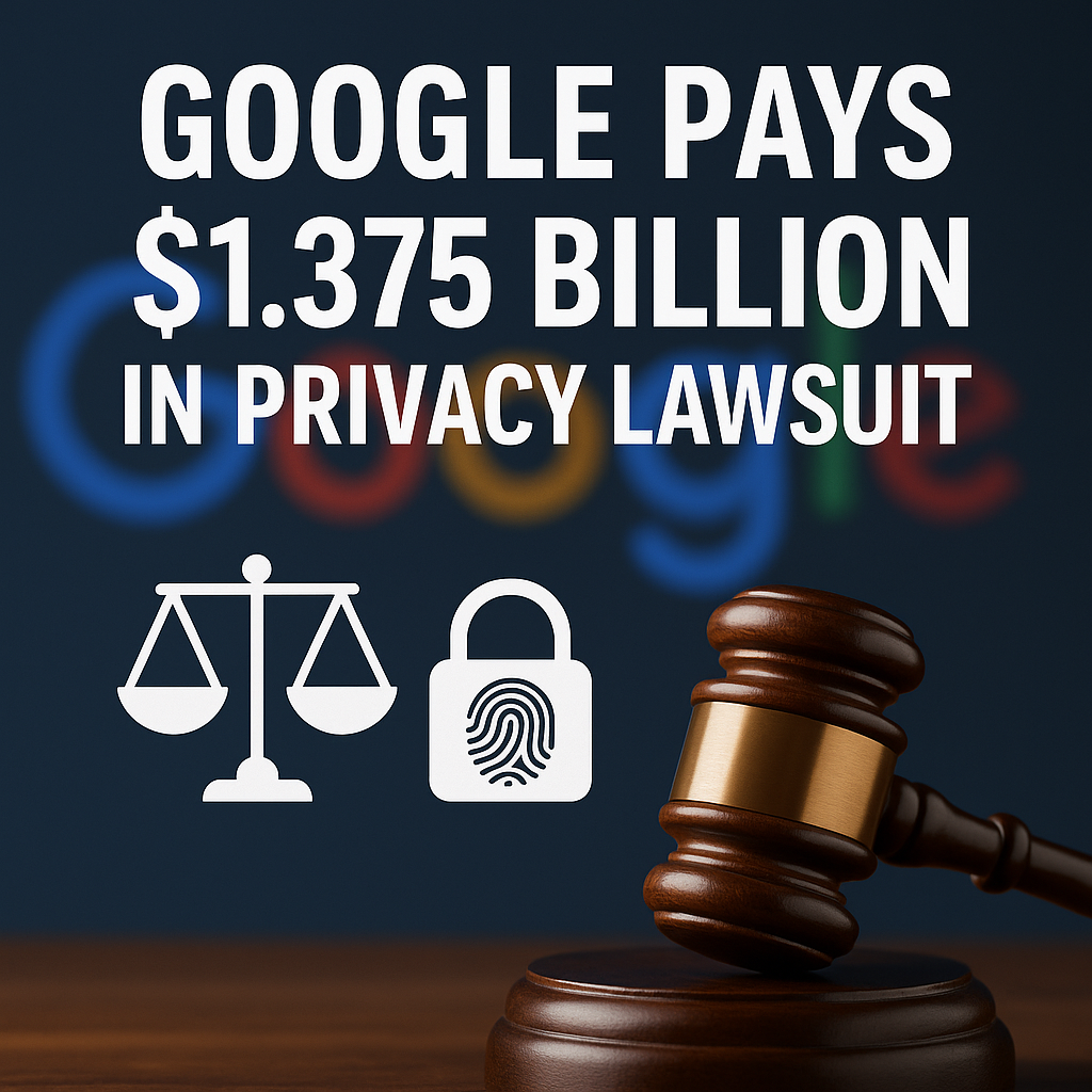 Google Pays $1.375 Billion in Historic Privacy Lawsuit Settlement